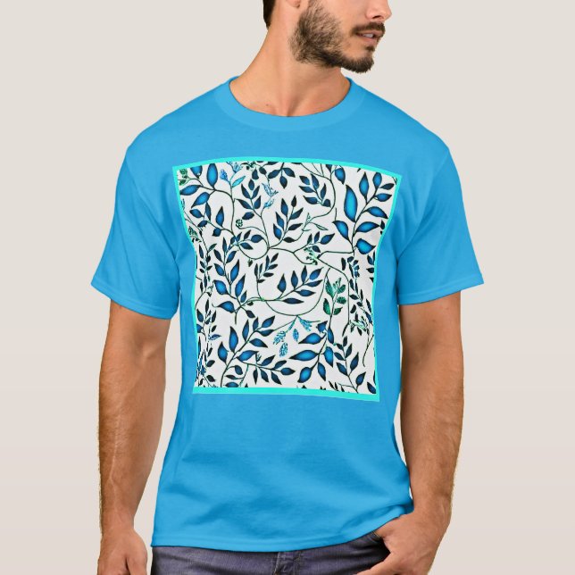 Färgfläckig flytande Mönster Art T Shirt (Framsida)