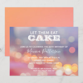 Färgfläckig Födelsedagsfest inbjudan