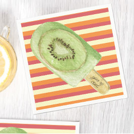 Färgfläckig frukt, Coola, sommar Pappersservett