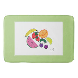 Färgfläckig frukt, sommaren Mönster, Coola Badrumsmatta