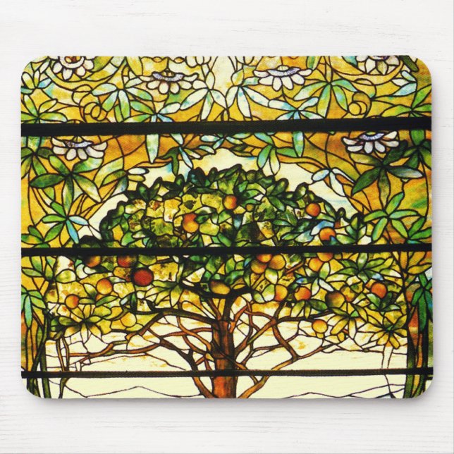 Färgfläckig frukt Träd av Louis Tiffany Musmatta (Framsidan)
