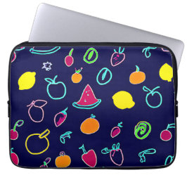 Färgfläckig fruktfantasisk design laptop fodral