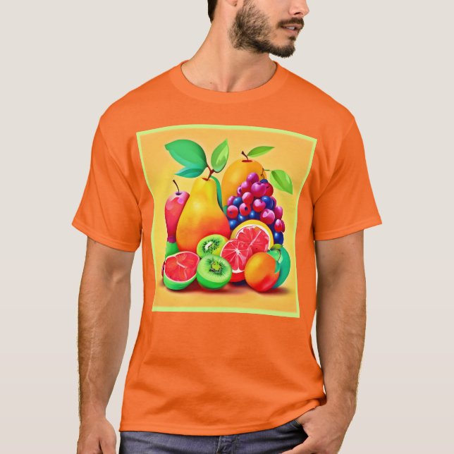Färgfläckig fruktMedley T Shirt (Framsida)