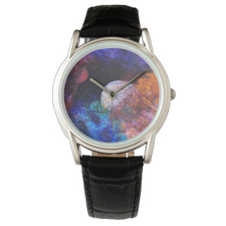 Färgfläckig Galaxy Rymden Painting Coola Manar Armbandsur