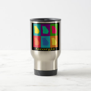 Färgfläckig Georgia State Pop Art Karta Resemugg