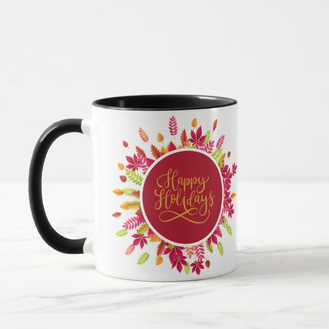 Färgfläckig Glad helg Mugg (Vänster)