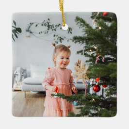 Färgfläckig God jul för Bright Photo Julgransprydnad Keramik