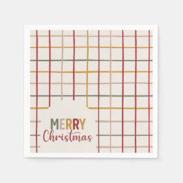 Färgfläckig God jul Pappersservett