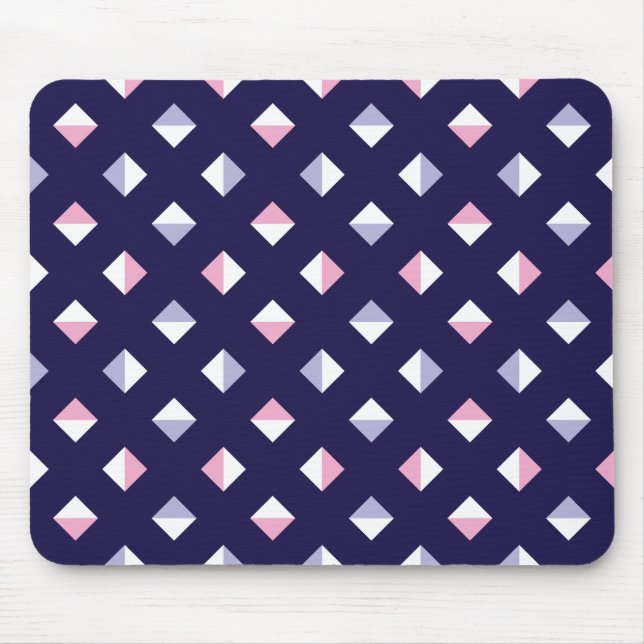 Färgfläckig grammofon Seamless Mönster Musmatta (Framsidan)