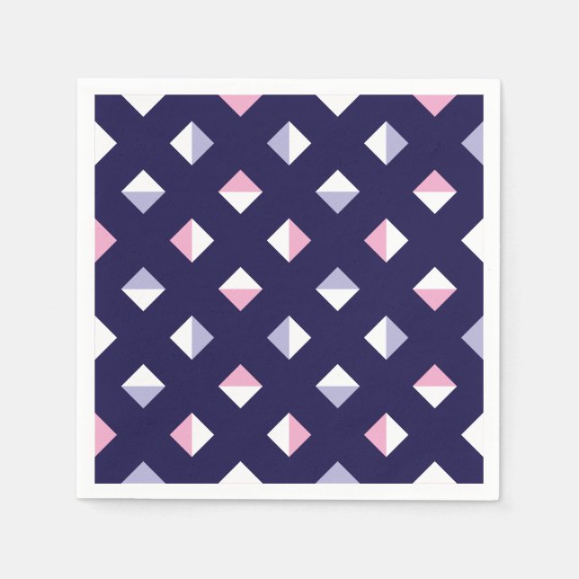 Färgfläckig grammofon Seamless Mönster Pappersservett (Framsidan)