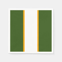 Färgfläckig Grönt Vita Gulten Party Rand