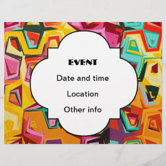 Färgfläckig hål struktur reklamblad