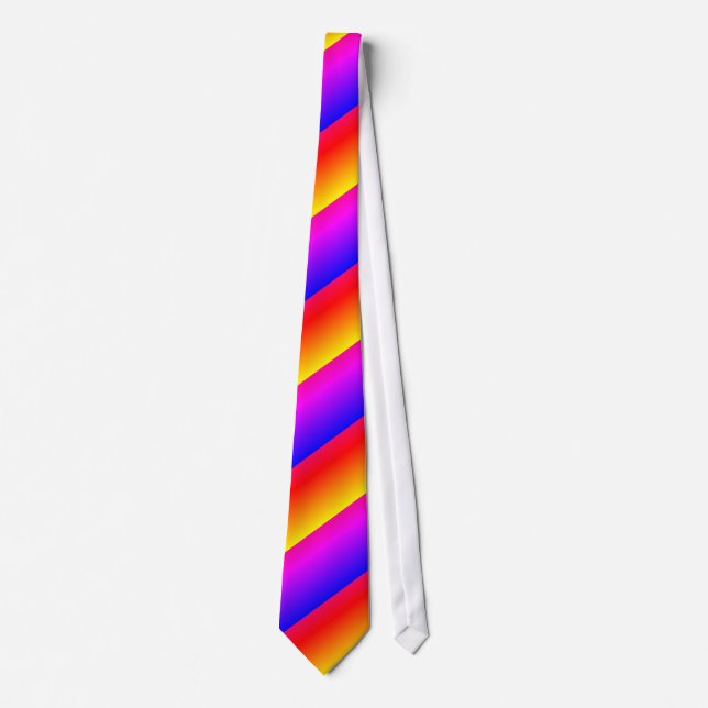 Färgfläckig hals Tie Rainbow Färg Slips (Framsida)