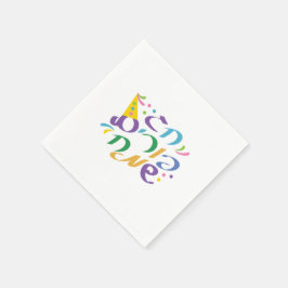 Färgfläckig hebrew Lycklig Purim Pappersservett