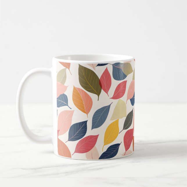 Färgfläckig Höst löv Kaffemugg (Vänster)