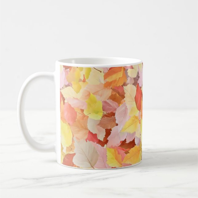Färgfläckig Höst löv Kaffemugg (Vänster)