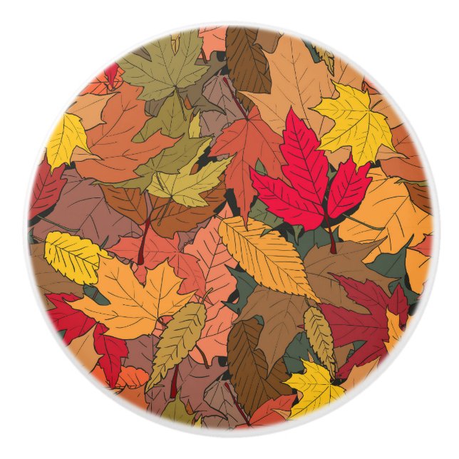 Färgfläckig höst löv knopp (Framsidan)