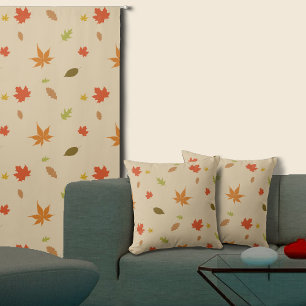 Färgfläckig Höst löv Kudde