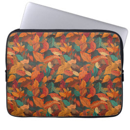 Färgfläckig Höst löv Laptop Fodral