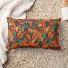 Färgfläckig Höst löv Lumbarkudde
