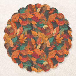 Färgfläckig Höst löv Underlägg Papper