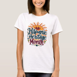 Färgfläckig ispanic Heritage Month Graphic Tee