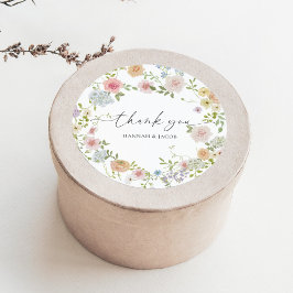 Färgfläckig jokerfärg för Tacken Bröllop Runt Klistermärke