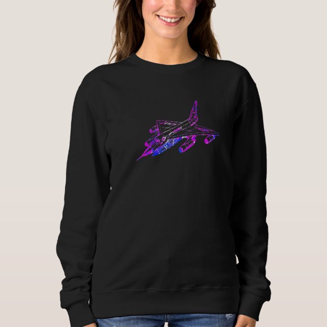 Färgfläckig konst av Jet-flygplan T Shirt (Framsida)