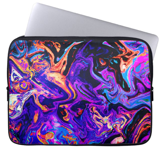 Färgfläckig konstnärlig Mönster Laptop Fodral (Framsidan)