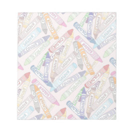 Färgfläckig Kritor Anteckningsblock