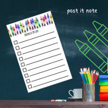 Färgfläckig Kritor att göra lista