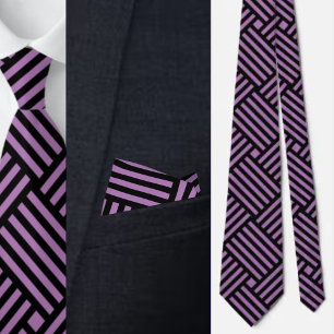 Färgfläckig kute Geometric Mönster Necktie Slips