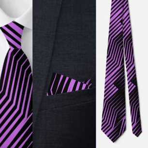Färgfläckig kute Geometric Mönster Necktie Slips