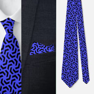 Färgfläckig kute Geometric Mönster Necktie Slips