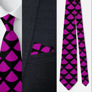 Färgfläckig kute Geometric Mönster Necktie Slips
