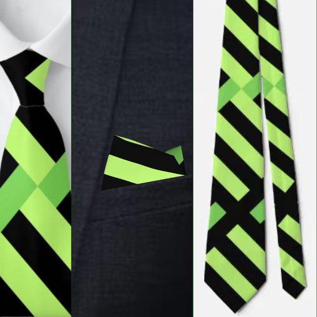 Färgfläckig kute Geometric Mönster Necktie Slips (Skapare uppladdad)