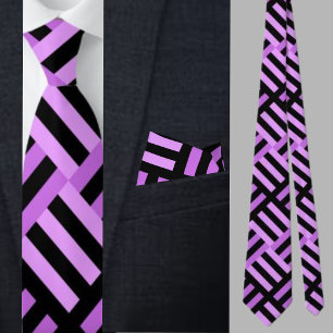 Färgfläckig kute Geometric Mönster Necktie Slips