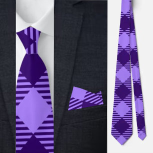 Färgfläckig kute Geometric Mönster Necktie Slips