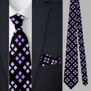 Färgfläckig kute Geometric Mönster Necktie Slips