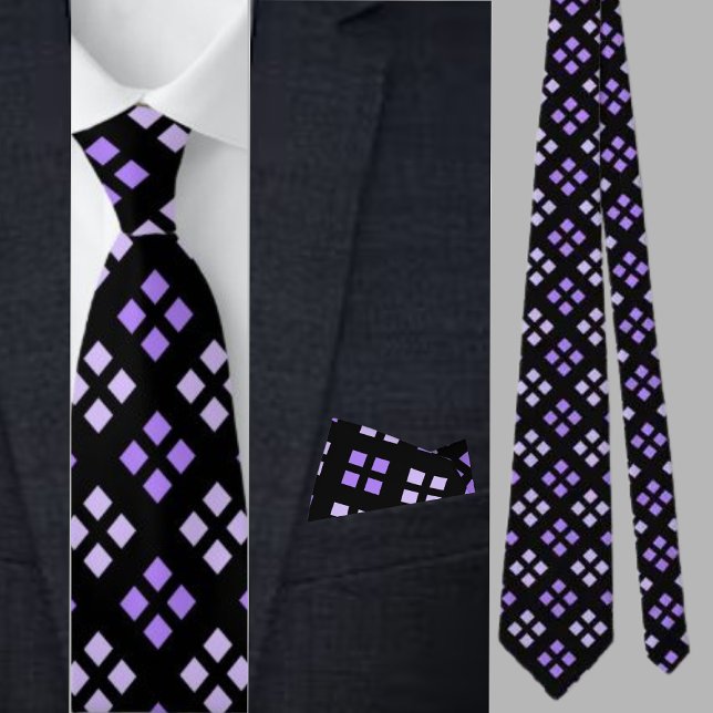 Färgfläckig kute Geometric Mönster Necktie Slips (Skapare uppladdad)