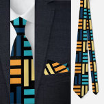 Färgfläckig kute Geometric Mönster Necktie Slips<br><div class="desc">Färgfull Cute Geometric Mönster necktie.</div>