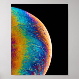 Färgfläckig Lunar Bilder Coola Måne Bilder Kreativ Poster