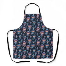 Färgfläckig maneter Mönster Apron