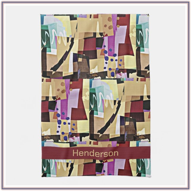 Färgfläckig modern Abstrakt Art Mönster Kökshandduk (Skapare uppladdad)