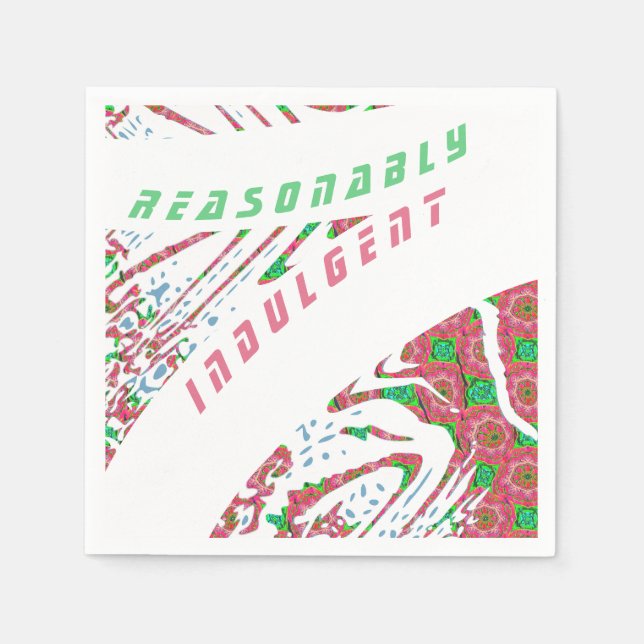 Färgfläckig modern Anpassade Napkin Pappersservett (Framsidan)