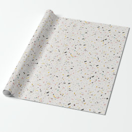 Färgfläckig modern Terrazzo Struktur Mönster Presentpapper