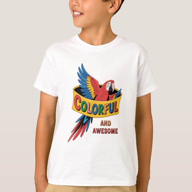 Färgfläckig morot t shirt (Framsida)