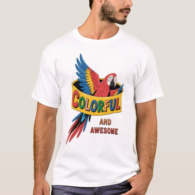 Färgfläckig morot t shirt (Framsida)