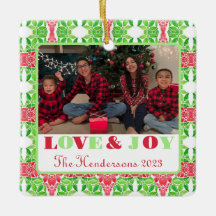 Färgfläckig mosaic Photo Träd Ornament