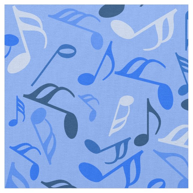 Färgfläckig Musik noter Tyg (Närbild)